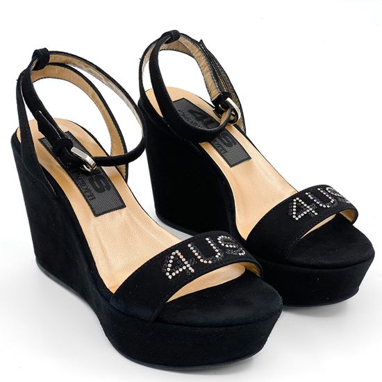 Босоножки Cesare Paciotti замшевые черные - фото 7, LLZD10W PA