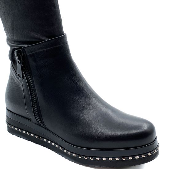 Сапоги Mara черные кожаные демисезонные - фото 7, 670FORMI MR