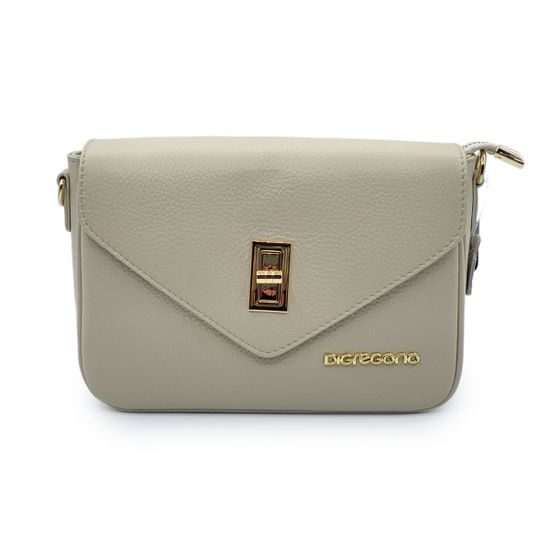 Сумка кросс-боди Di Gregorio бежевая кожаная - фото 1, 8889 DG BEIGE