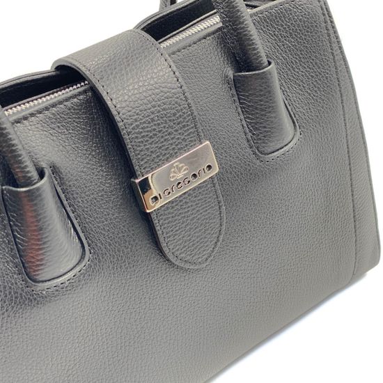 Сумка Di Gregorio черная кожаная - фото 5, 