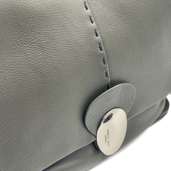 Сумка Renato Angi зеленая кожаная - фото 4, 