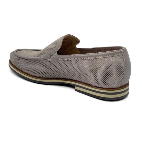 Слипоны GiamPieroNicola бежевые из перфорированного нубука - фото 3, 38301A GPN BEIGE