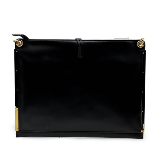 Сумка-папка Valentino Orlandi черная кожаная - фото 3, 7434 VO NERO