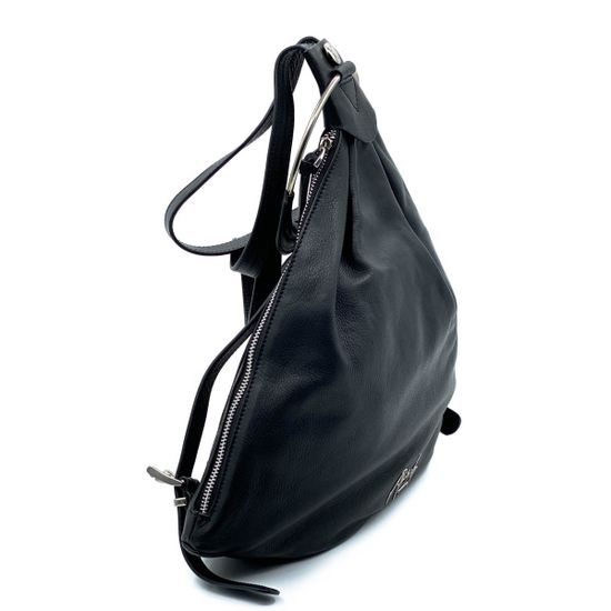 Рюкзак Renato Angi черный кожаный - фото 3, 2500381 RA