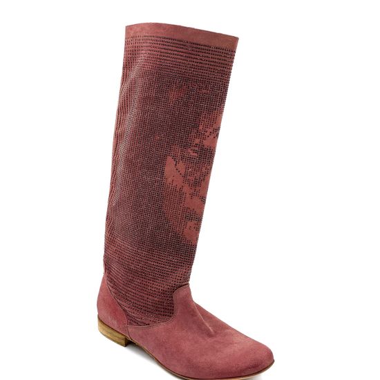 Сапоги Fru.it розовые замшевые летние - фото 2, 