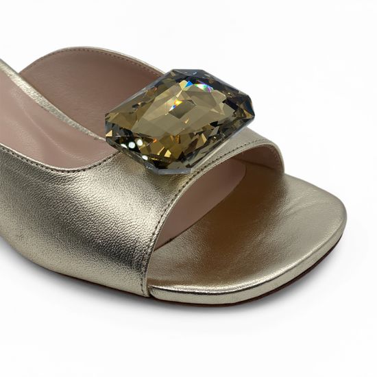 Мюли Tiffi лакированные золотого цвета - фото 6, Q22/30M TI ORO