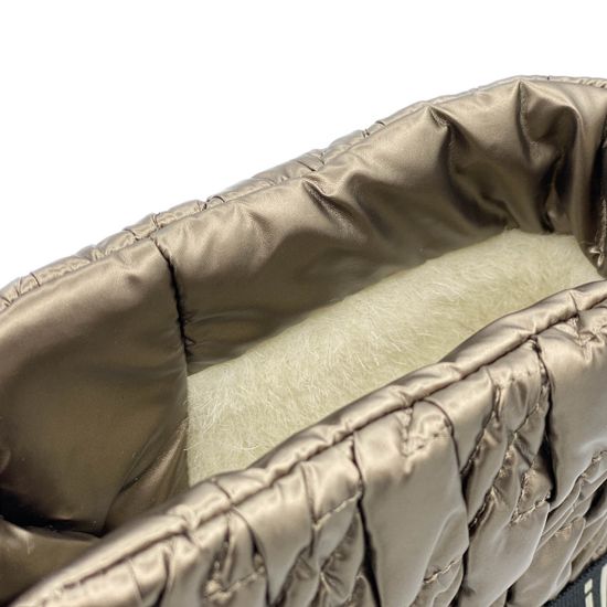 Ботинки Nila&amp;Nila золотые текстиль МЕХ - фото 7, 