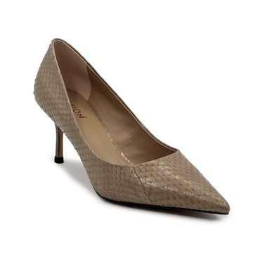 Туфли женские TUFFONI кожаные &quot;питон&quot; светло-бежевые - фото 2, 1024039LL TUF BEIGE