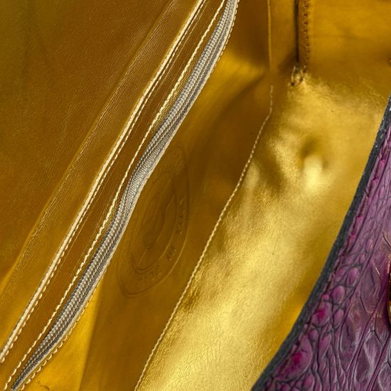 Сумка Marino Orlandi фуксия кожаная - фото 5, 