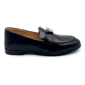 Лоферы TUFFONI кожаные черные - фото 1, 1024011LL TUF