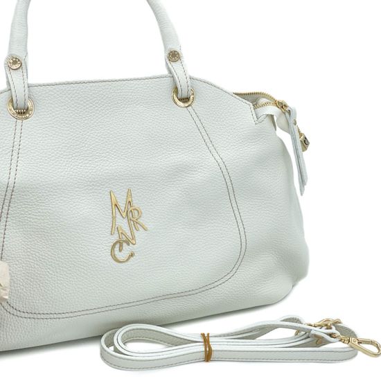 Сумка Marina Creazioni белая кожаная - фото 7, 