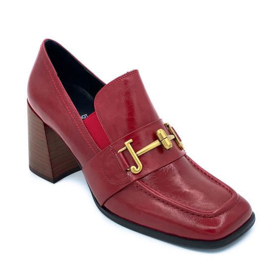 Туфли Jeannot красные кожаные - фото 2, 