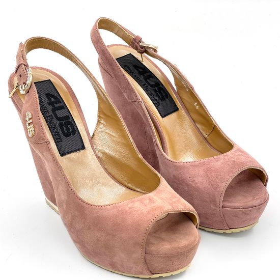 Босоножки Cesare Paciotti замшевые розовые - фото 7, 