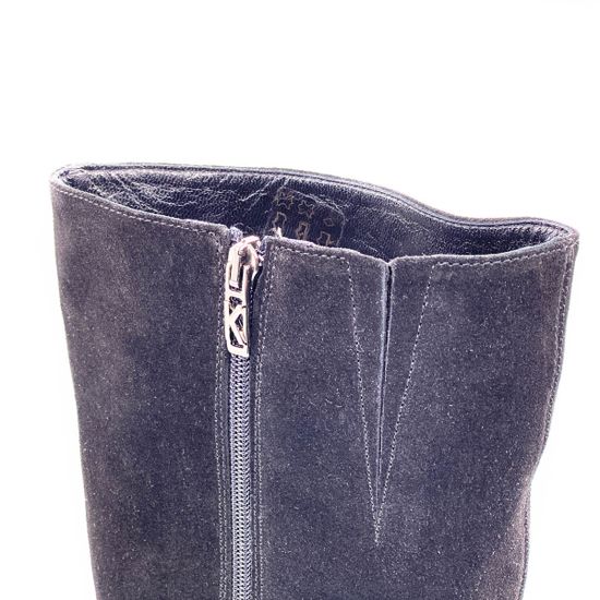 Сапоги Kelton черные замшевые МЕХ - фото 4, 