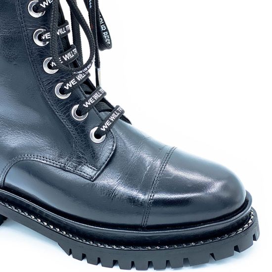 Ботинки Gianmarco Lorenzi черные кожаные МЕХ - фото 5, GML013045 GML