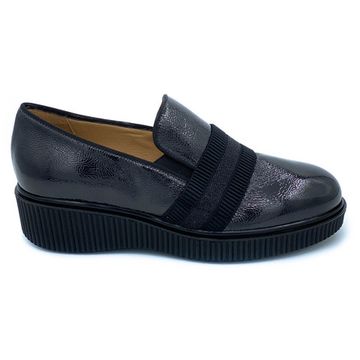 Полуботинки Donna Soft черные наплак демисезонные - фото 1, DS1241 DS FUMO