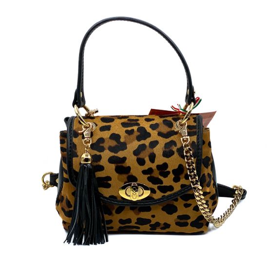 Сумка Marino Orlandi чёрно-рыжая пони - фото 1, 4869 MO LEO BEIGE