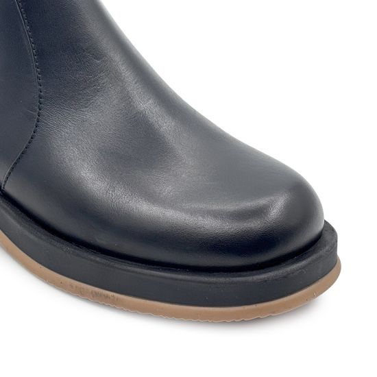 Ботинки Lab Milano черные кожаные на байке - фото 6, 4400 LAB NAPPA