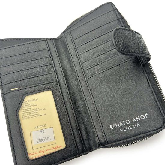 Кошелек большой Renato Angi черный кожаный - фото 6, 2855501 RA NERO