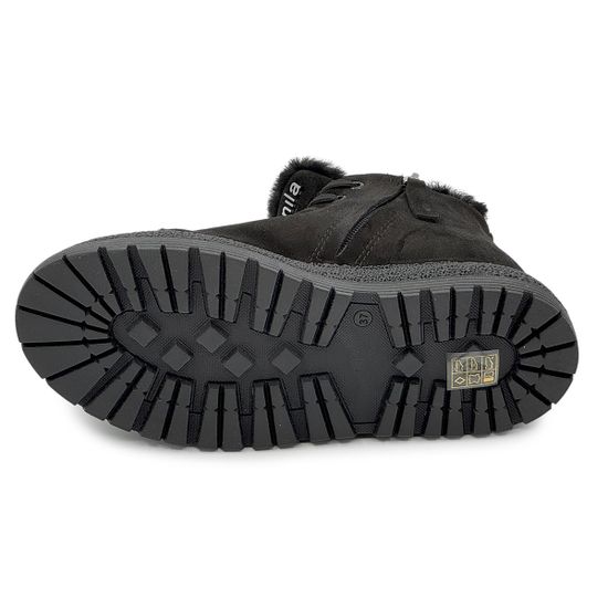 Ботинки NILA&amp;NILA черные замшевые на меху - фото 4, NO9007M NIL NERO