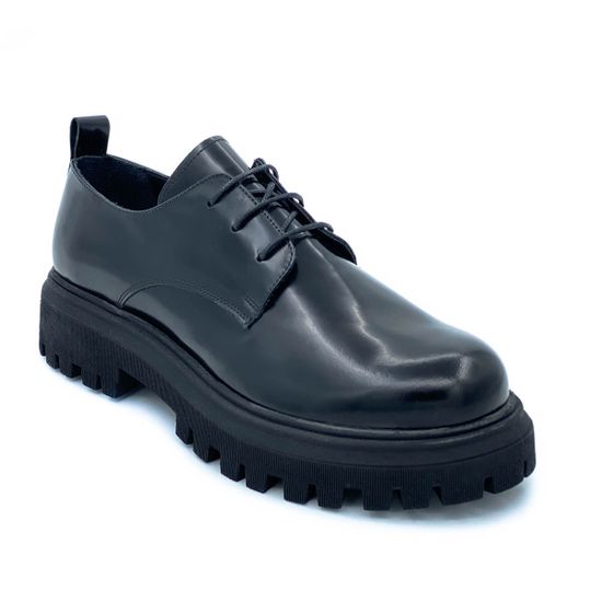 Полуботинки Lab Milano черные кожаные демисезонные - фото 2, ZEN10302 LAB