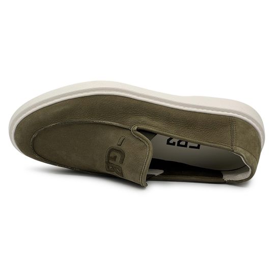 Слипоны BUTTERI зеленые из нубука - фото 5, 82602 BUT VERDE