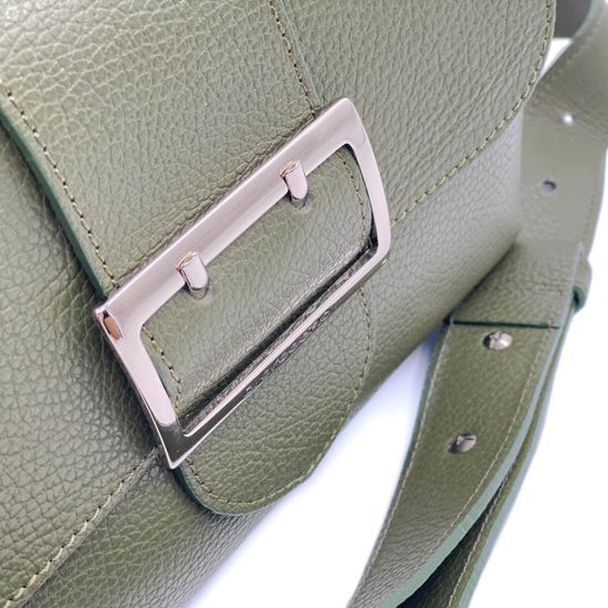 Сумка Di Gregorio зеленая кожаная - фото 4, 