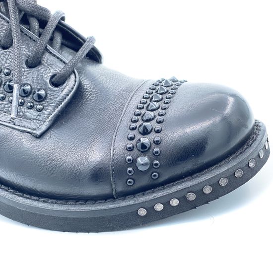 Ботинки женские Mimmu из натуральной кожи черного цвета - фото 6, 