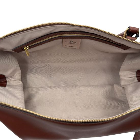 Сумка Loristella коричневая кожаная - фото 6, 3195 LS COGNAC