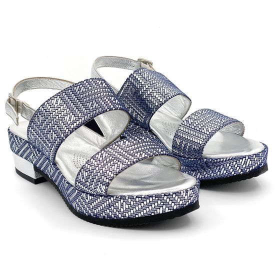 Босоножки Marzetti синие - фото 7, 