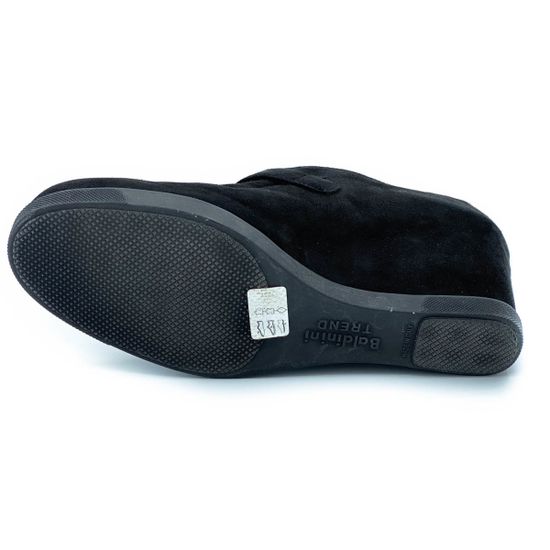 Ботинки Baldinini черные замшевые МЕХ - фото 4, 