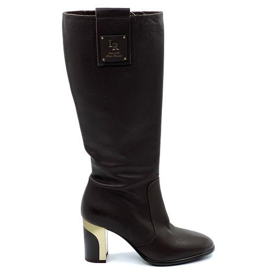 Сапоги Ilasio Renzoni темно-коричневые байка - фото 1, 