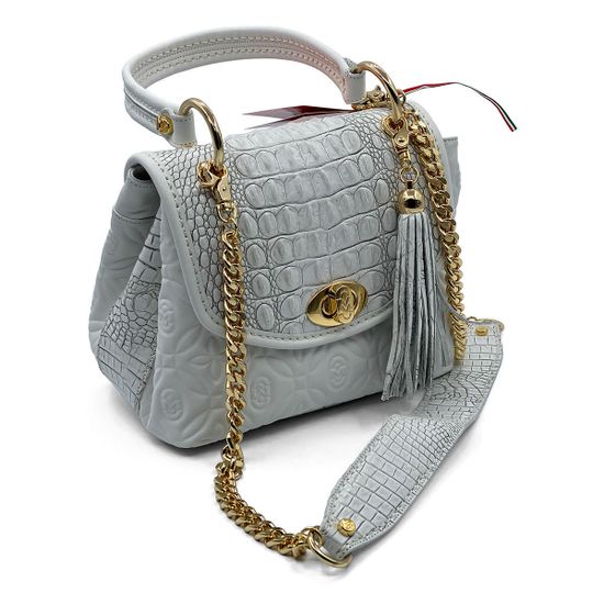 Сумка Marino Orlandi белая кожаная - фото 2, 