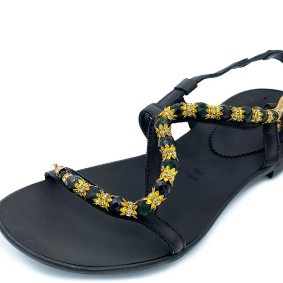 Босоножки Fru.it черные кожаные - фото 6, 