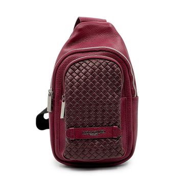 Рюкзак Renato Angi бордовый из плетеной кожи - фото 1, 3451317 RA BORDO