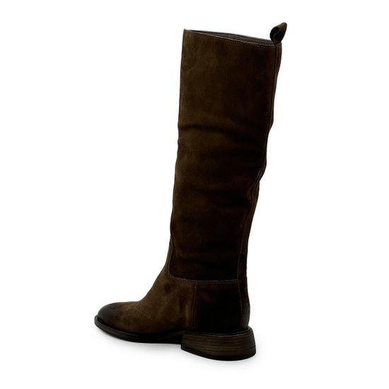 Сапоги MIMMU коричневые замшевые демисезонные - фото 4, M256M1 MIM MORO