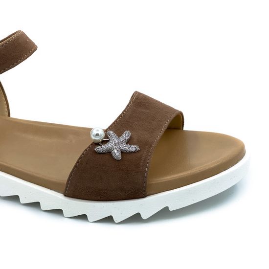 Босоножки Cover замшевые коричневые - фото 6, 0898-1 COV