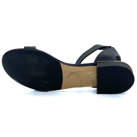 Босоножки Left&amp;Right черные кожаные - фото 4, 