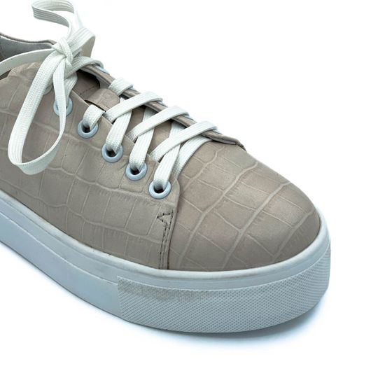 Кеды Cover бежевые кожаные - фото 6, 57059 COV