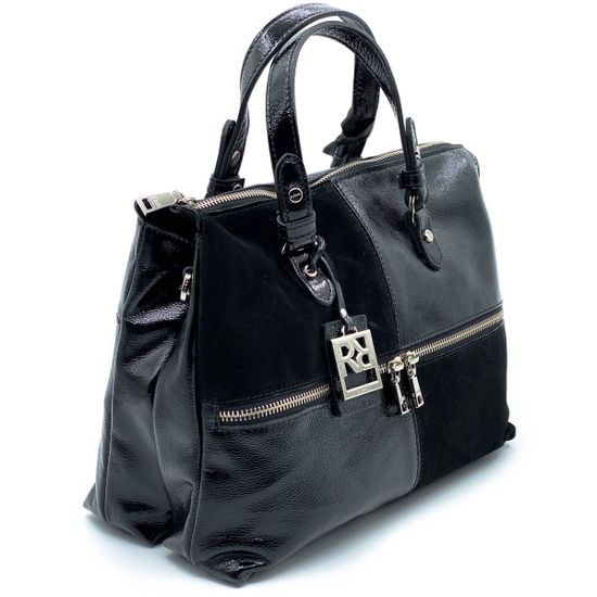 Сумка Ripani черная комбинация замши и наплака - фото 2, 