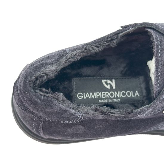 Полуботинки GIAMPIERONICOLA синие замшевые на меху - фото 7, A43667B GPN BLU