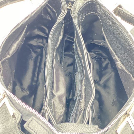 Сумка Di Gregorio черная кожаная - фото 4, 