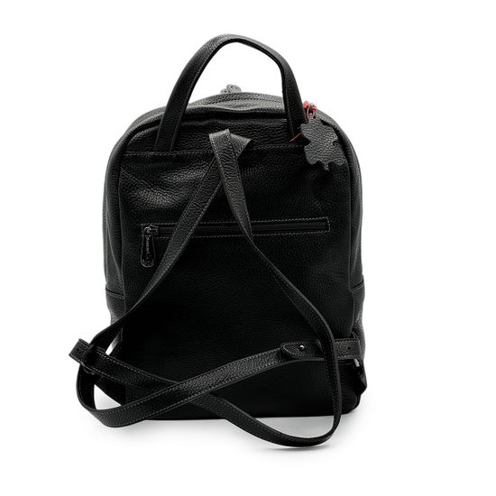 Рюкзак Marina Creazioni унисекс черный кожаный - фото 3, B7094 MC NERO