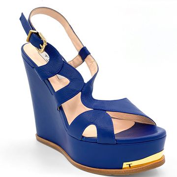 Босоножки Tiffi синие кожаные - фото 2, 453/Z90G TI BLU