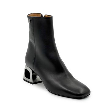 Ботильоны Tiffi черные кожаные демисезонные - фото 2, TF101/M TI