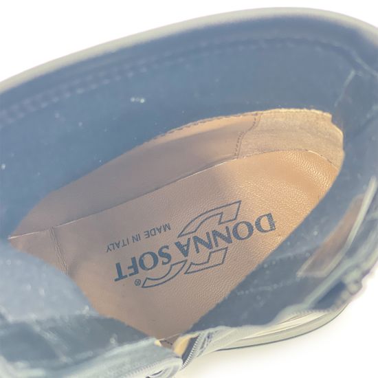 Ботинки Donna Soft черные кожаные демисезонные - фото 7, DS1621 DS