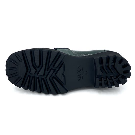 Лоферы Kelton зеленые из лакированной кожи - фото 4, AH1304 KEL VERDE