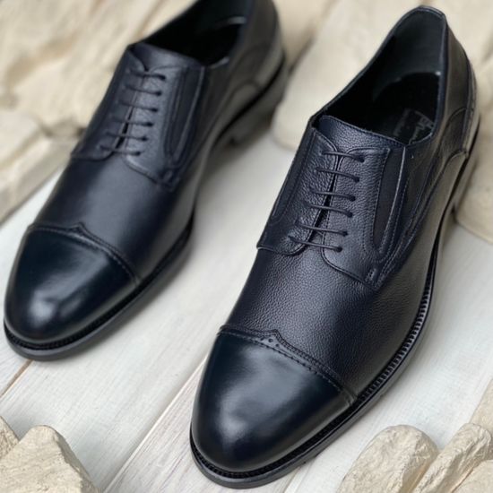 Ботинки Bruno Antolini синие кожаные демисезонные - фото 11, 