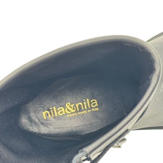 Ботинки Nila&amp;Nila черные кожаные демисезонные - фото 9, 8087-02 NIL NERO