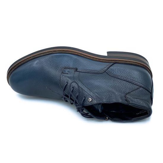 Ботинки Mario Bruni синие кожаные МЕХ - фото 5, 13950 MB BLI
